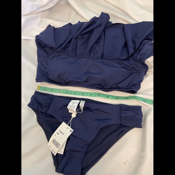 NWT $136 Trina Turk Off Shoulder Bandeau Bikini Top + Bikini Bottoms‎ [ 4 ] - Picture 11 of 15
